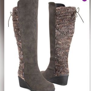Muk Luks Gray June Boot NWT  Size 10